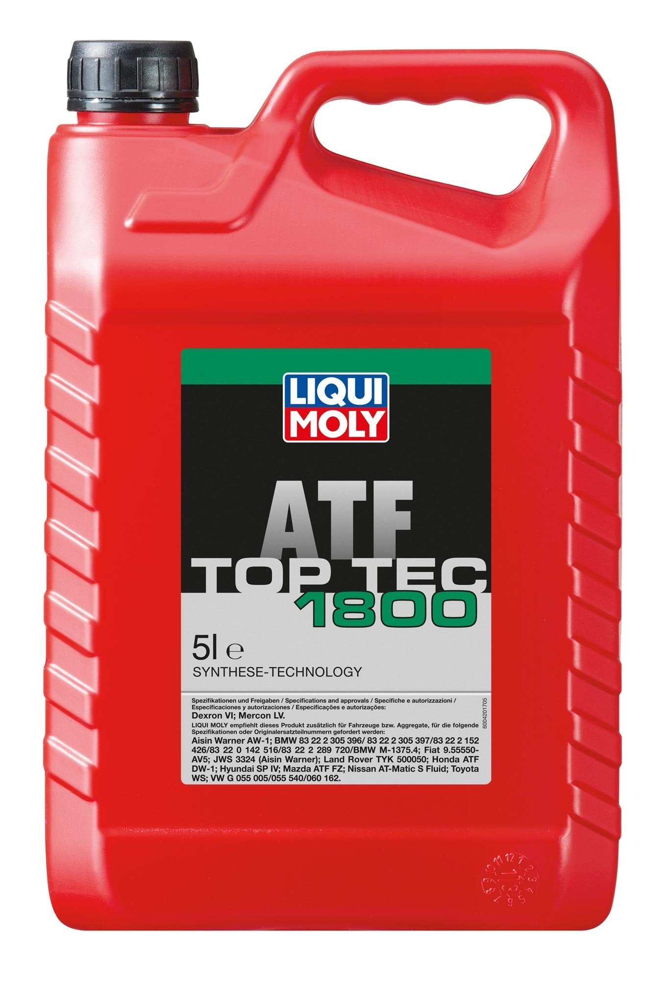 Automaattivaihteiston Puhdistusaine LIQUI MOLY TOP TEC ATF 1800 5L
