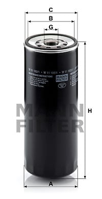 Öljynsuodatin MANN-FILTER W 11 102/1