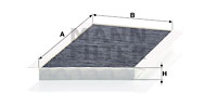 Raitisilmasuodatin MANN-FILTER CUK 3461