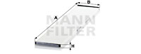 Raitisilmasuodatin MANN-FILTER CU 6034