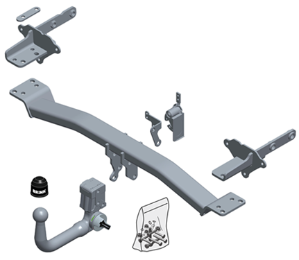 Vetokoukku BRINK 605000 Jeep Renegade '14-, Compass '06-, Fiat 500X '14-