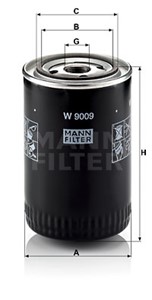 Öljynsuodatin, CITROËN,FIAT,PEUGEOT, 1109 AF, 1109 AG, 1109 AT, 1109 Z7, 1109 Z8, 1606267580, 71749828, 8094864