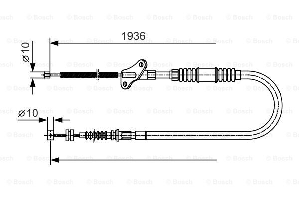 Käsijarruvaijeri BOSCH 1 987 482 110