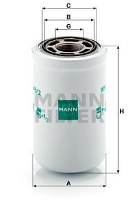 Hydrauliikkasuodatin, automaattivaihteisto MANN-FILTER WH 945/2