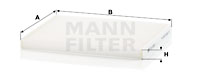 Raitisilmasuodatin MANN-FILTER CU 2243