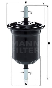 Polttoainesuodatin MANN-FILTER WK 6013