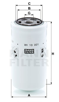 Hydrauliikkasuodatin, automaattivaihteisto MANN-FILTER WH 10 001