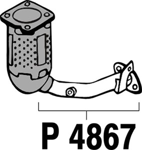 Pakoputki, Edessä, PEUGEOT 206 CC, 206 Halvkombi, 206 SW, (1731-EV)