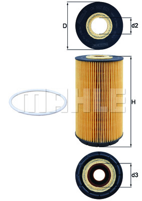 Öljynsuodatin KNECHT OX 557D