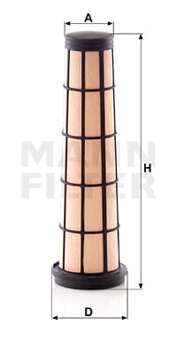 Toisioilmasuodatin MANN-FILTER CF 10 002
