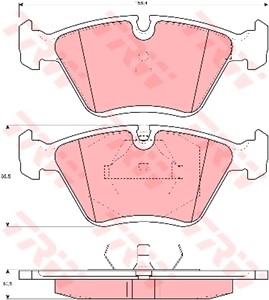 Jarrupalasarja, levyjarru, Etuakseli, AUDI 100, 100 Avant, 200, 200 Avant, COUPE, 447 698 151 C, 895 698 151 A