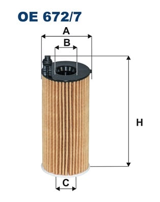 Öljynsuodatin FILTRON OE 672/7A