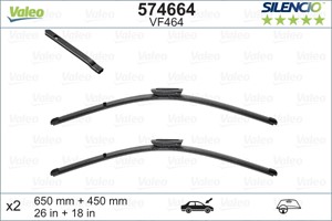 Pyyhkijänsulka, Edessä, CITROËN,FIAT,PEUGEOT, 1371264080, 1371266080, 16 113 505 80, 1610112480, 1611350580, 6423A8, 6423-A8, 6423H8, 64