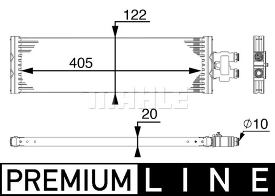 Öljynjäähdytin, autom. vaihteisto MAHLE ORIGINAL CLC 64 000P