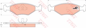 Jarrupalasarja, levyjarru, Etuakseli, FIAT, 5882984, 5888528, 71738153