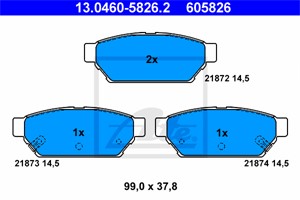 Jarrupalasarja, levyjarru, Taka-akseli, MITSUBISHI,PROTON, MB928314, MR205377, MR389569, MZ690343, X3516003