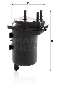 Polttoainesuodatin MANN-FILTER WK 939/5