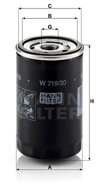 Öljynsuodatin MANN-FILTER W 719/30