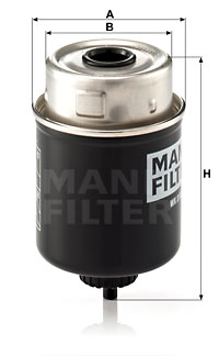 Polttoainesuodatin MANN-FILTER WK 8100