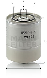 Polttoainesuodatin MANN-FILTER WK 1123