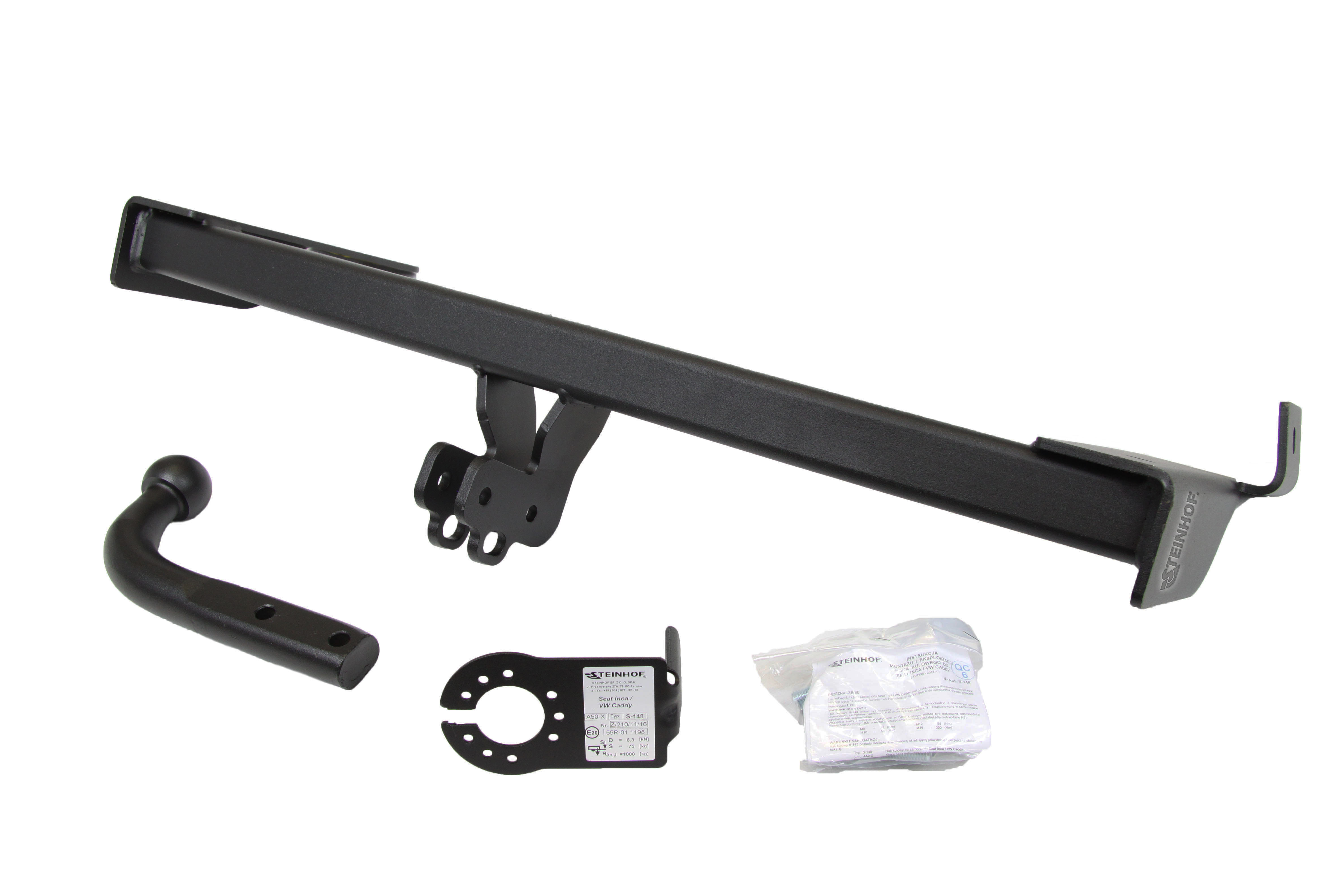 Vetokoukku STEINHOF STS-148 Seat Inca '95-03, VW Caddy Box, Caddy Estate '95-04, Caddy Pickup '96-00