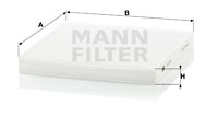 Raitisilmasuodatin MANN-FILTER CU 2132