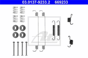Tarvikesarja, jarrukengät, Taka-akseli, NISSAN KUBISTAR Skåp, RENAULT KANGOO, KANGOO Express, 44090-00QAE, 77 01 205 524