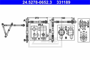 Jarruletku, Etuakseli, oikea, NISSAN PRIMERA, PRIMERA Hatchback, PRIMERA Kombi, 46210-AV720