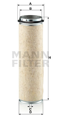 Toisioilmasuodatin MANN-FILTER CF 1200