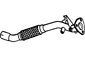 Pakoputki, Edessä, OPEL ASTRA H, ASTRA H GTC, ASTRA H Kombi, ASTRA H Sedan, VAUXHALL ASTRA Mk V, 5854320