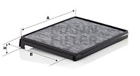 Raitisilmasuodatin MANN-FILTER CUK 33 001
