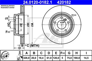 Jarrulevy, Taka-akseli, BMW 7 [E38], 8 [E31], Z8 Roadster [E52], 34 21 1 160 233, 34 21 6 751 194, 34 21 6 767 062