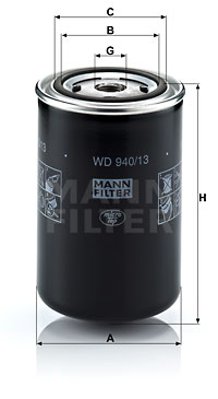 Öljynsuodatin MANN-FILTER WD 940/13