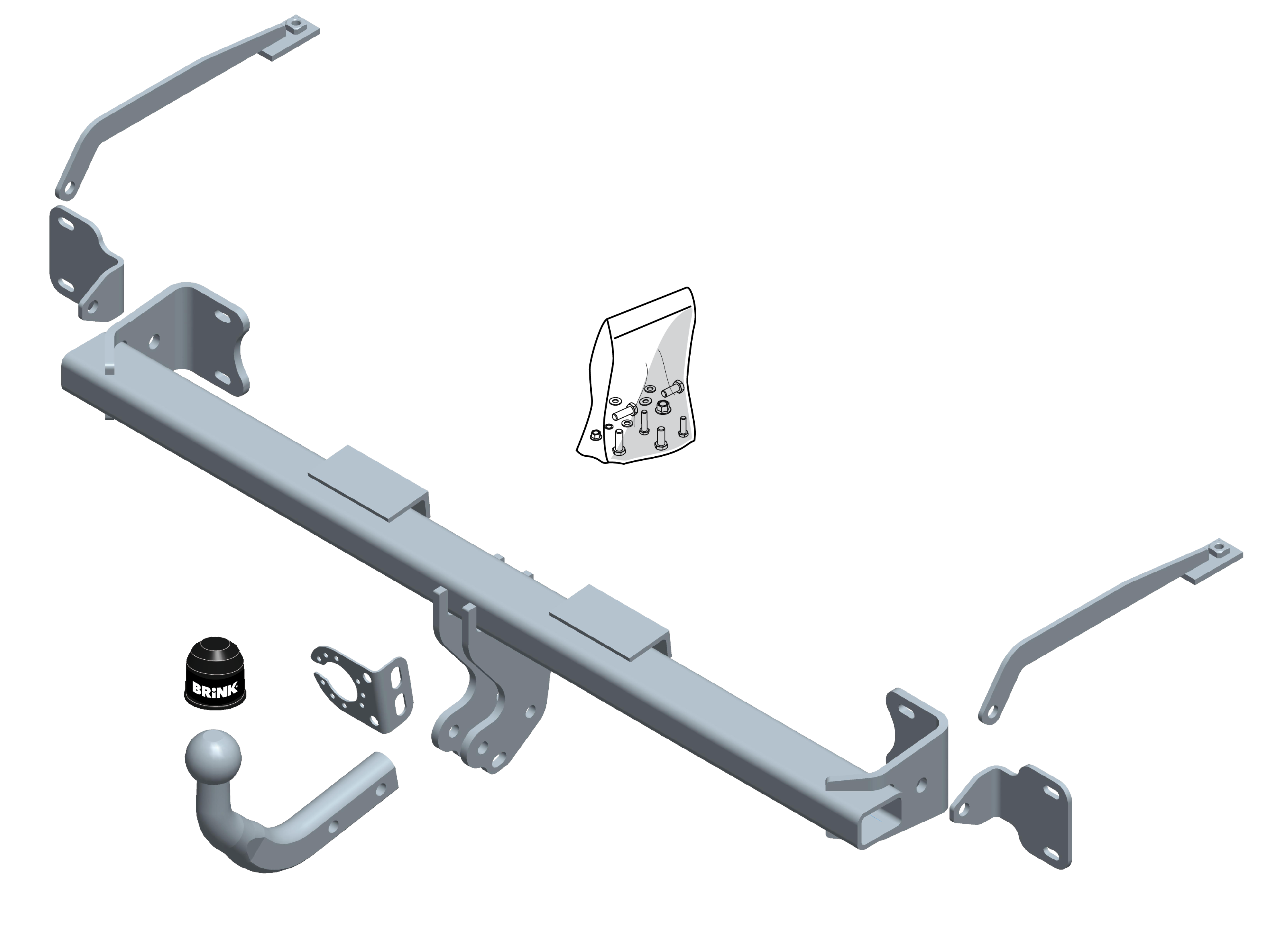 Vetokoukku BRINK 585900 Ford Transit Connect, Tourneo Connect '13-