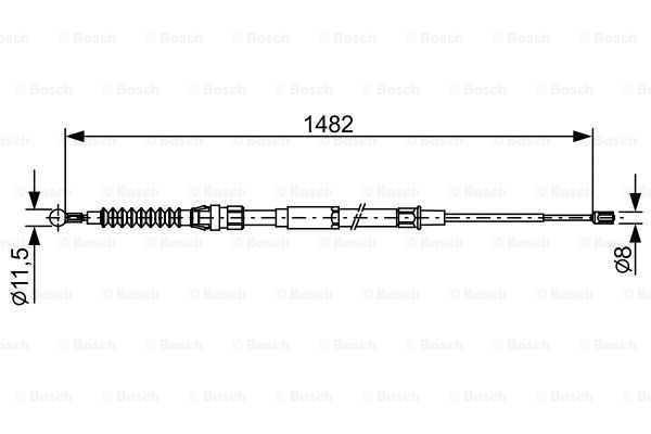 Käsijarruvaijeri BOSCH 1 987 482 454