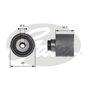 Ohjainrulla, hammashihna, AUDI,CHRYSLER,DODGE,FORD,JEEP,MITSUBISHI,SEAT,SKODA,VW, 038 109 244 J, 038 109 244 N, 1221491, 2M216K297AA, 68