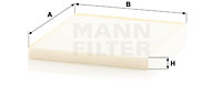 Raitisilmasuodatin MANN-FILTER CU 24 008