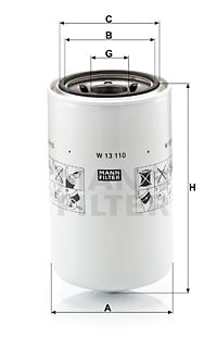 Öljynsuodatin MANN-FILTER W 13 110
