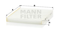 Raitisilmasuodatin MANN-FILTER CU 2129