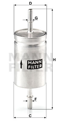 Polttoainesuodatin MANN-FILTER WK 512
