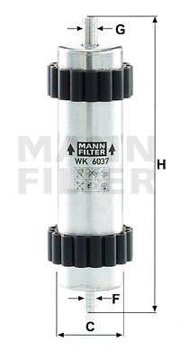 Polttoainesuodatin MANN-FILTER WK 6037