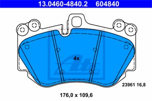 Jarrupalasarja, levyjarru, Etuakseli, PORSCHE CAYENNE, 955 351 939 50, 955 351 939 51