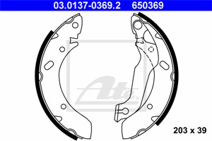 Jarrukenkäsarja, Taka-akseli, HYUNDAI COUPE, LANTRA I, LANTRA II, LANTRA Kombi II, 58305-28A00, 58305-28B00, 58305-28C00, 58305-28D00, 5