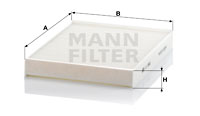 Raitisilmasuodatin MANN-FILTER CU 2842