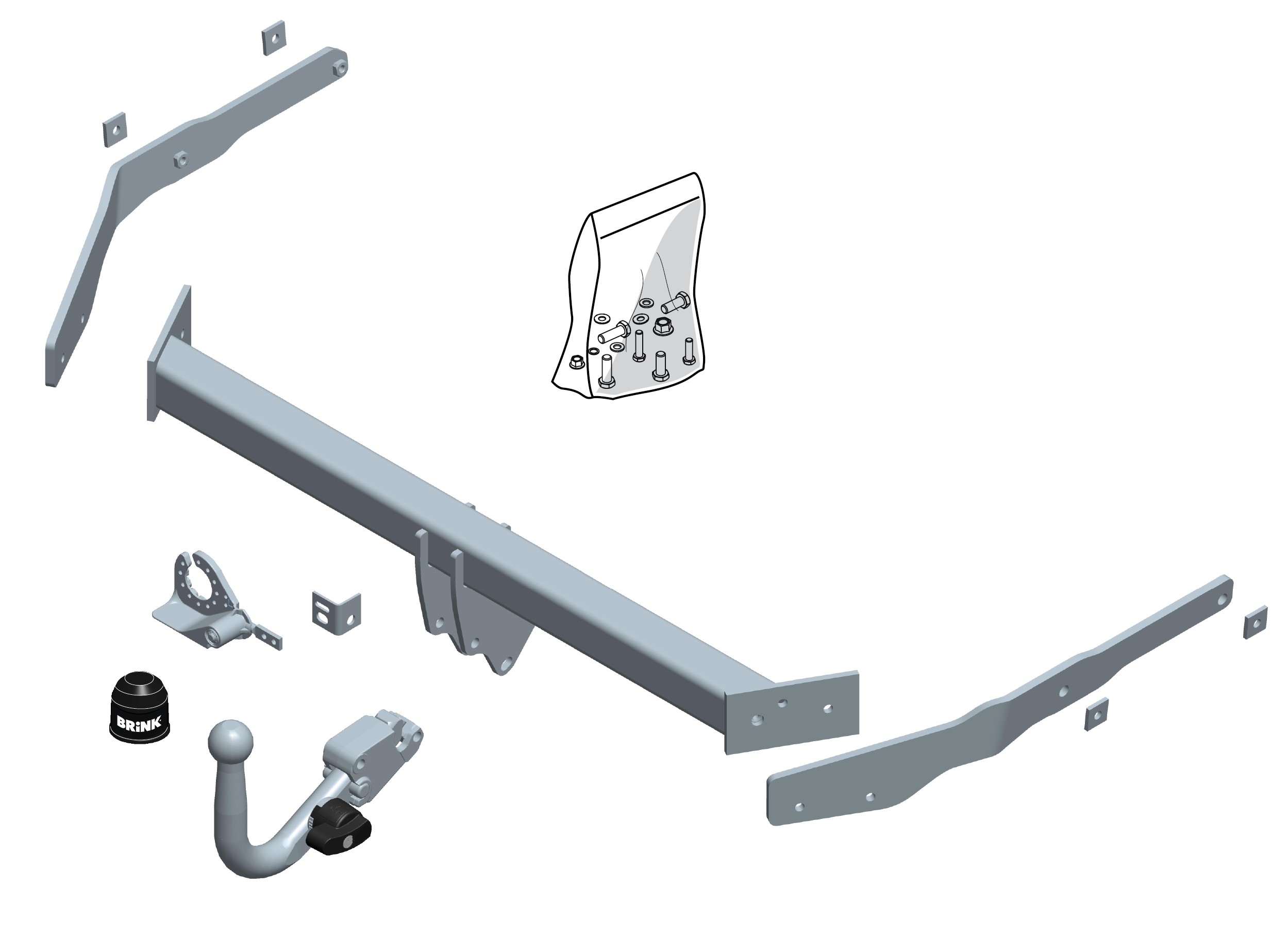 Vetokoukku BRINK 546200 Ford Focus Estate '99-07