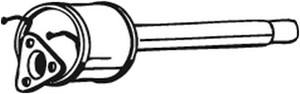 Katalysaattori, Keskellä, CITROËN,FIAT,PEUGEOT, 1349824080, 1352320080, 1358185080, 1606237780, 1606238180, 1608328280, 1717JW, 1717KR,