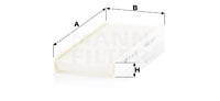 Raitisilmasuodatin MANN-FILTER CU 25 010-2