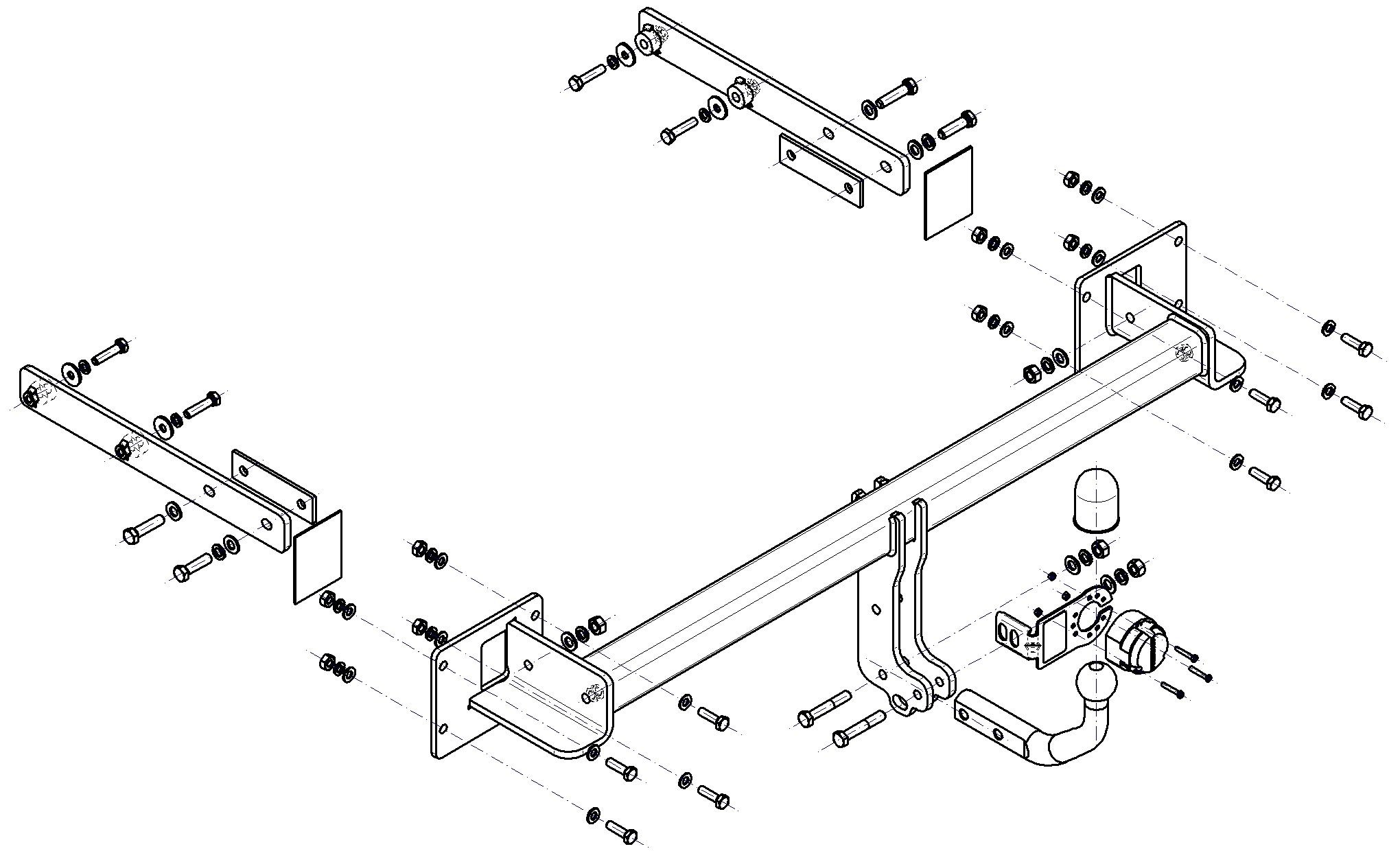 Vetokoukku STEINHOF STM-146 MB R-Class W251, V251