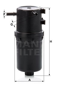 Polttoainesuodatin MANN-FILTER WK 9016