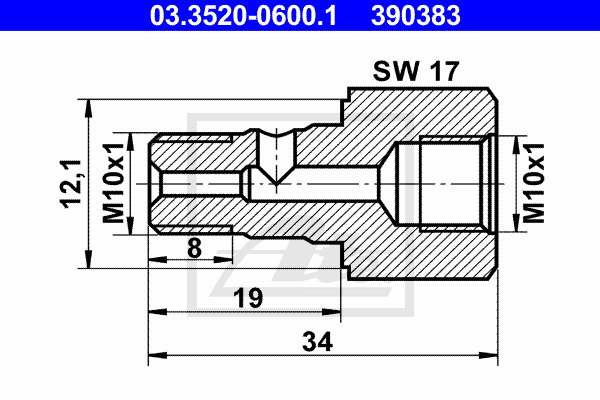 Ontto ruuvi ATE 03.3520-0600.1